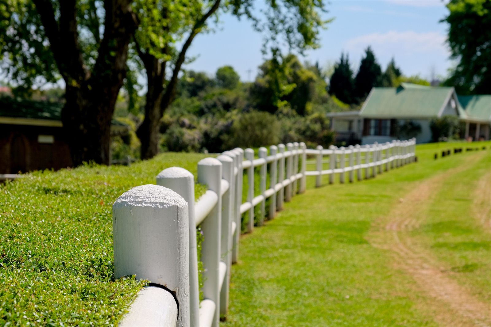 Finished fence installation project